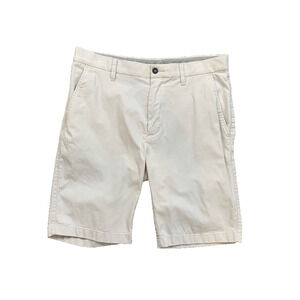 Cole Haan Shorts Mens 32 Silver Cotton Blend Stretch Performance Golf Chino